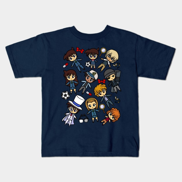 DETECTIVE TEAM Kids T-Shirt by wss3